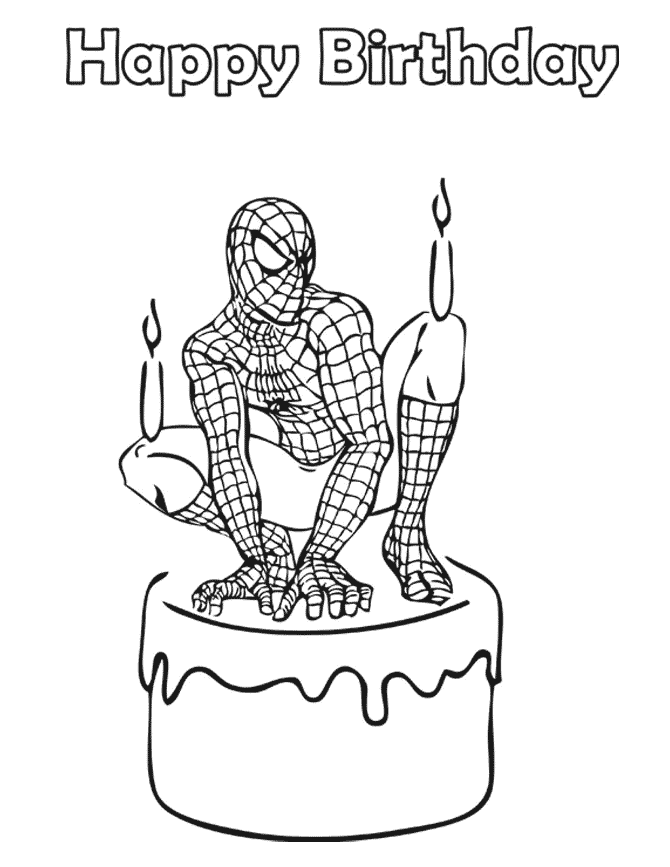 Free printable spiderman coloring pages for kids