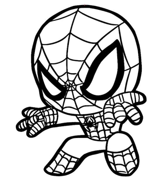 Baby spiderman svg file