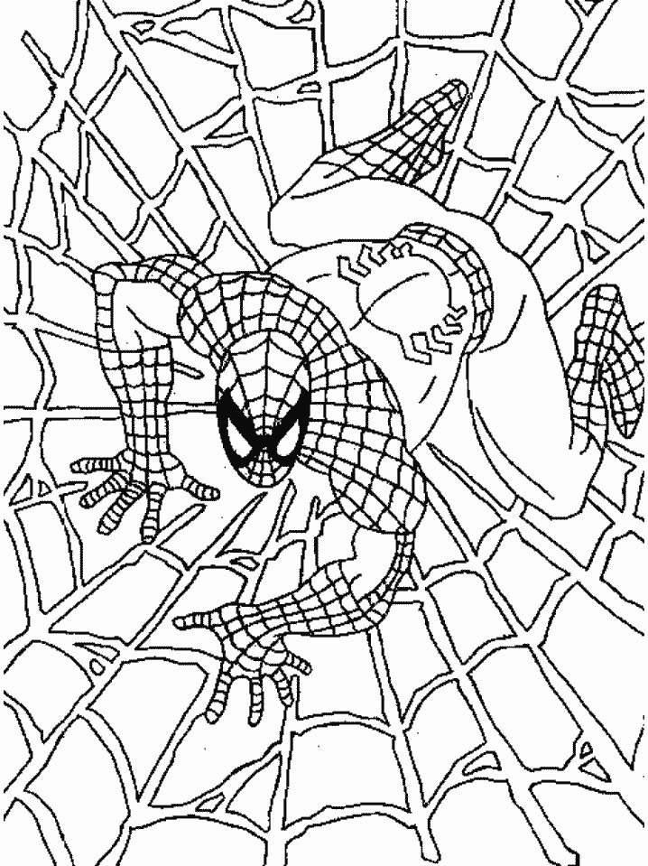 Free printable spiderman coloring pages for kids