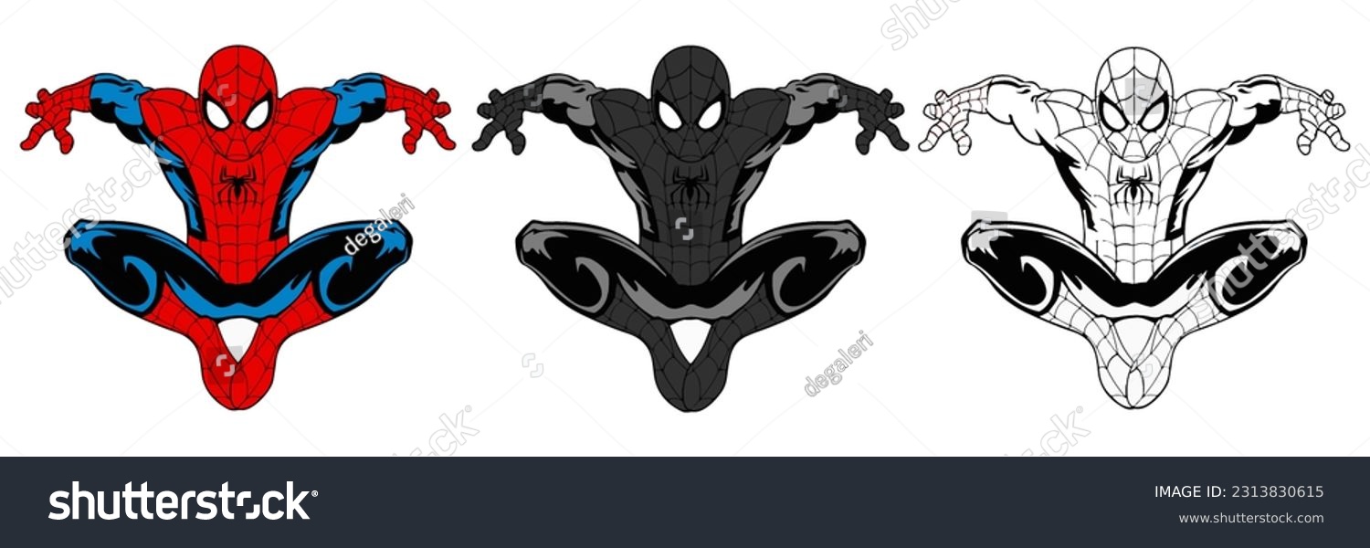 Spiderman drawing images stock photos d objects vectors