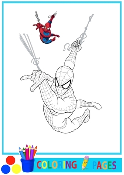 Coloring pages spider