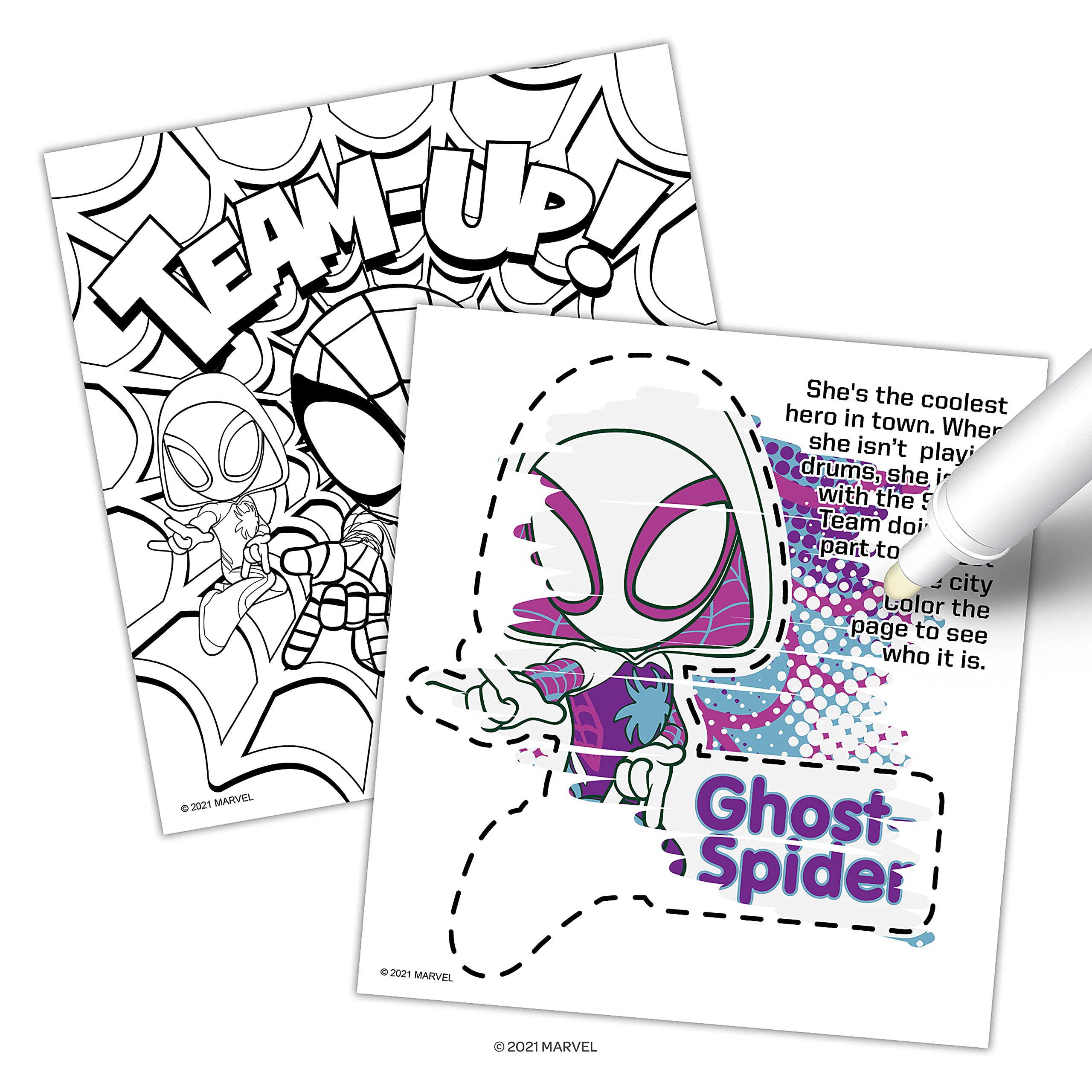Marvel spidey and his amazing friends page imagine ink magic pictures coloring book with mess free marker toys games