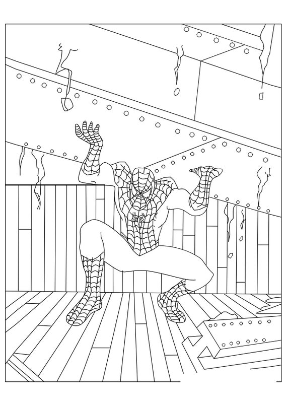 Spiderman coloring book