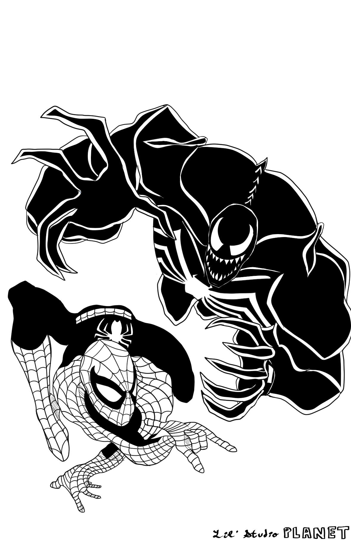 Some color experimentation i did with tnas spidey and unlimited venom rspidermantnasmemes