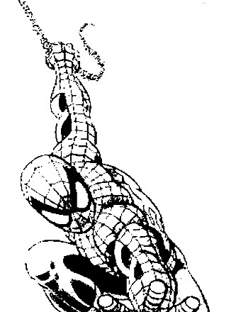Spiderman coloring page