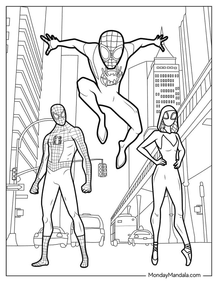 Miles morales colorg pages free pdf prtables spiderman colorg miles morales colorg pages