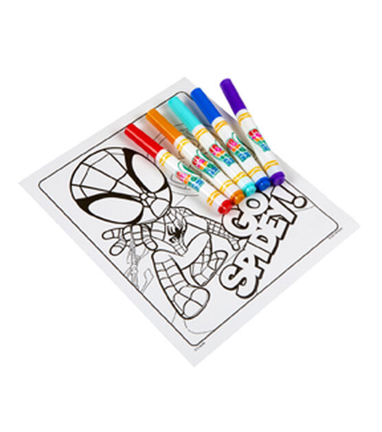 Crayola ct spidey his amazing friends coloring pages with markers