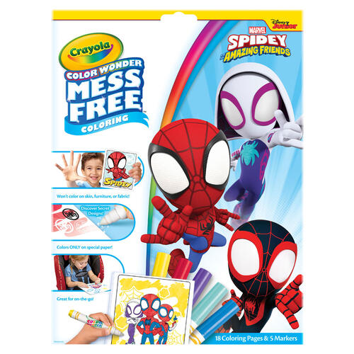 Crayola color wonder mess free spidey his amazing friends toysrus hong kong official website