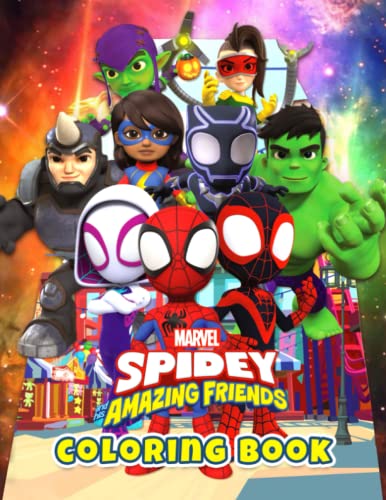 Spidey and his amazing friends coloring book perfect high quality coloring pages for kids great gift for kids edition by hung dep trai