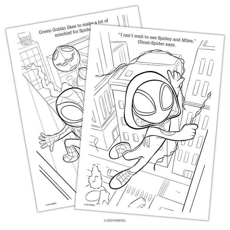 Marvel spidey and his amazing friends page coloring book paperback bendon publishing