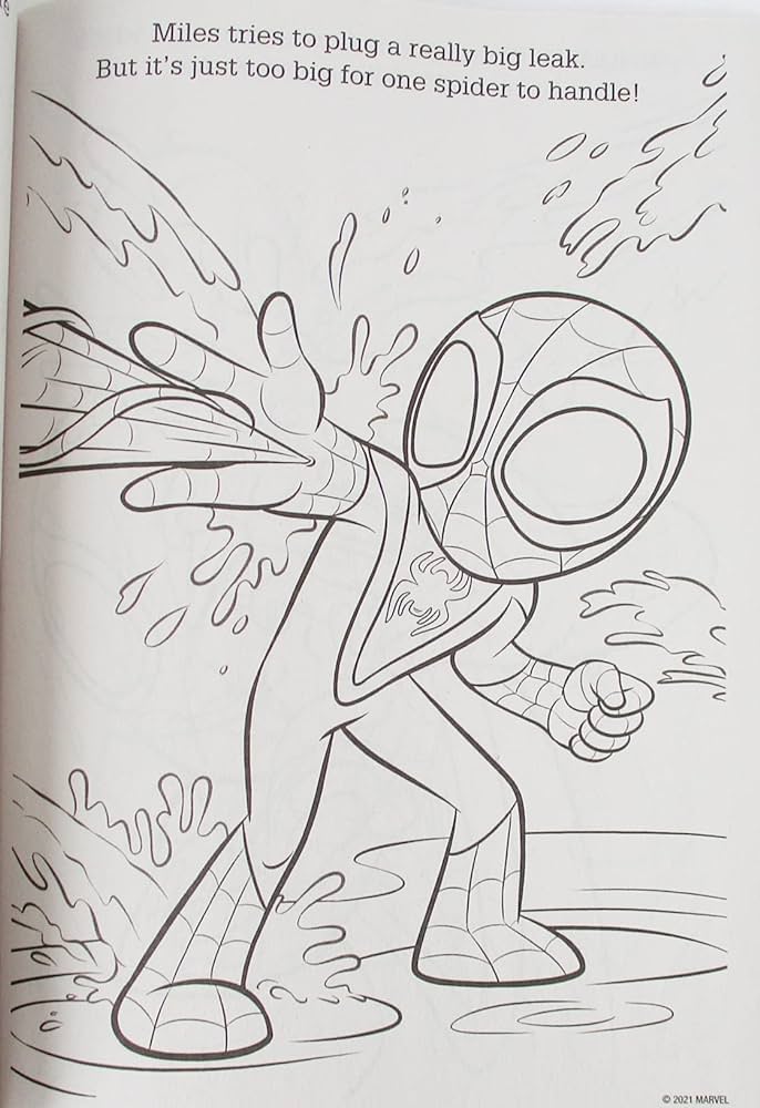 Spidey and his amazing friends coloring and activity pad with bonus memory match game on back