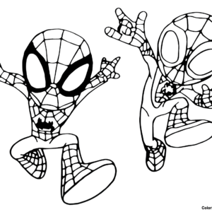 Spidey coloring pages printable for free download