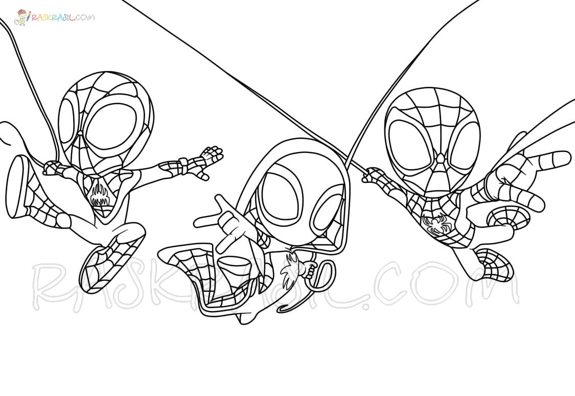 Spidey and his amazing friends coloring pages detailed coloring pages free printable coloring pages coloring pages