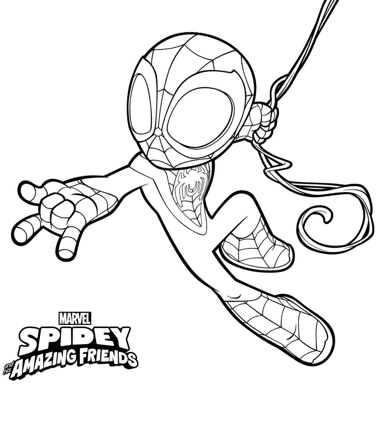 Marvel spidey and his amazing friends coloring pages printable pdf