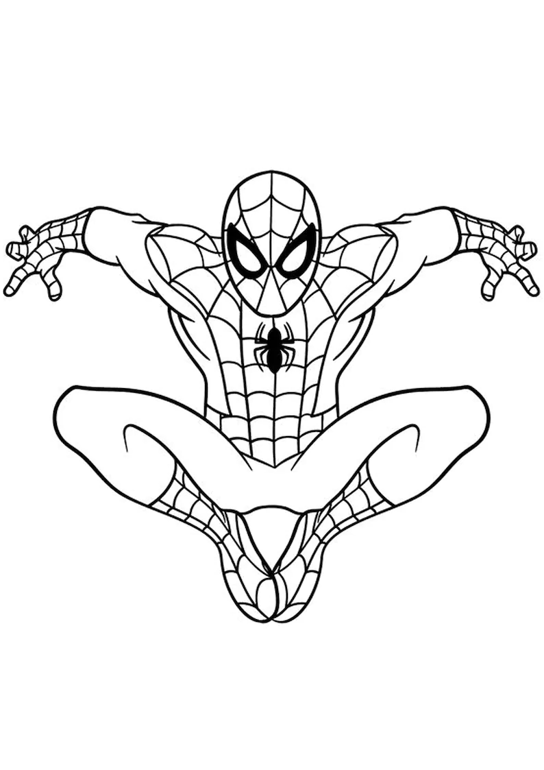Spiderman coloring pages pdf coloring pages for kids best