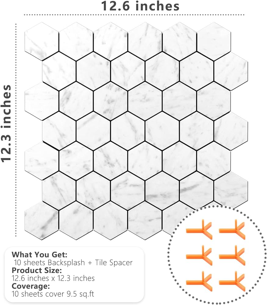 Stickgoo peel and stick backsplash for kitchen self