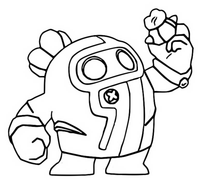 Coloring page brawl stars
