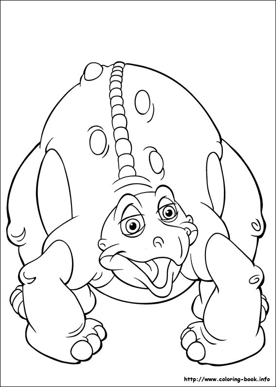 The land before time coloring picture