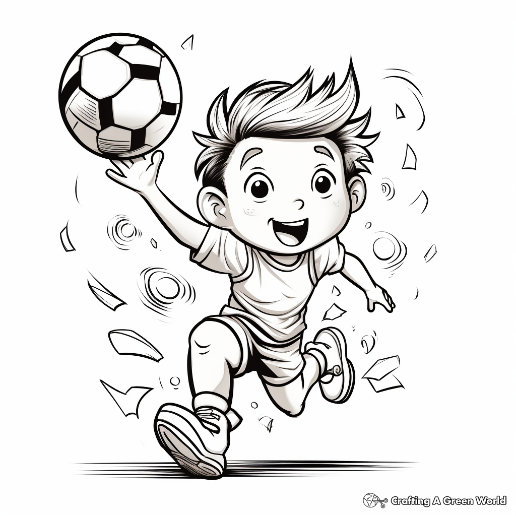 Volleyball coloring pages