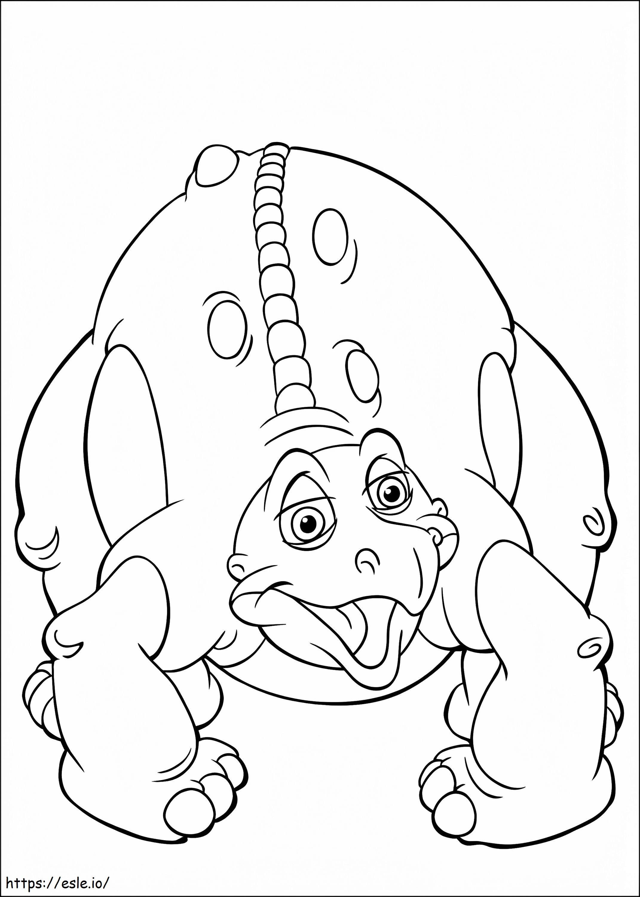 Spike from land before time coloring page