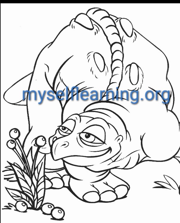 Dinosaurs coloring sheet instant download