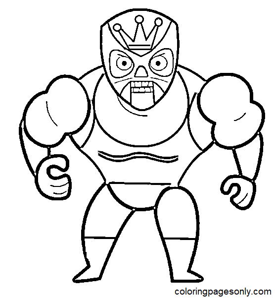 Mucha lucha coloring pages printable for free download