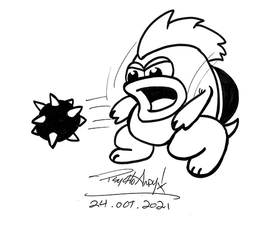 Ink drawing challenge day spike â