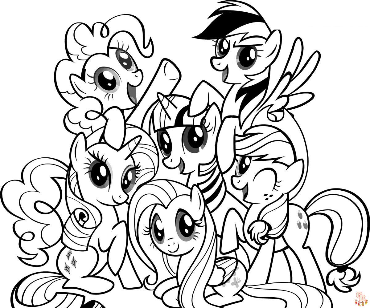 My little pony coloring pages for kids