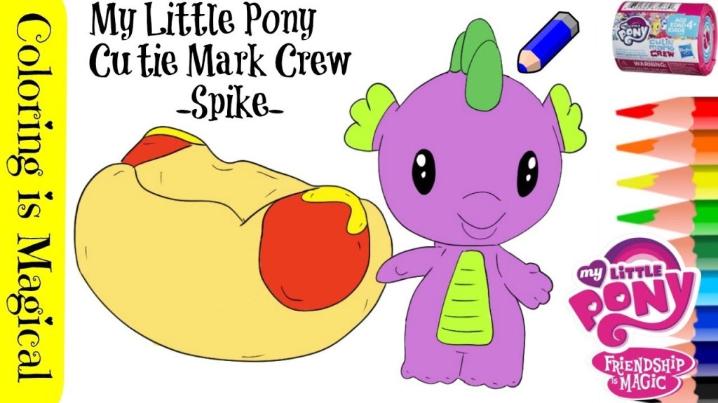 Spike dragon mlp cutie mark crew blind bag surprise coloring page my little pony