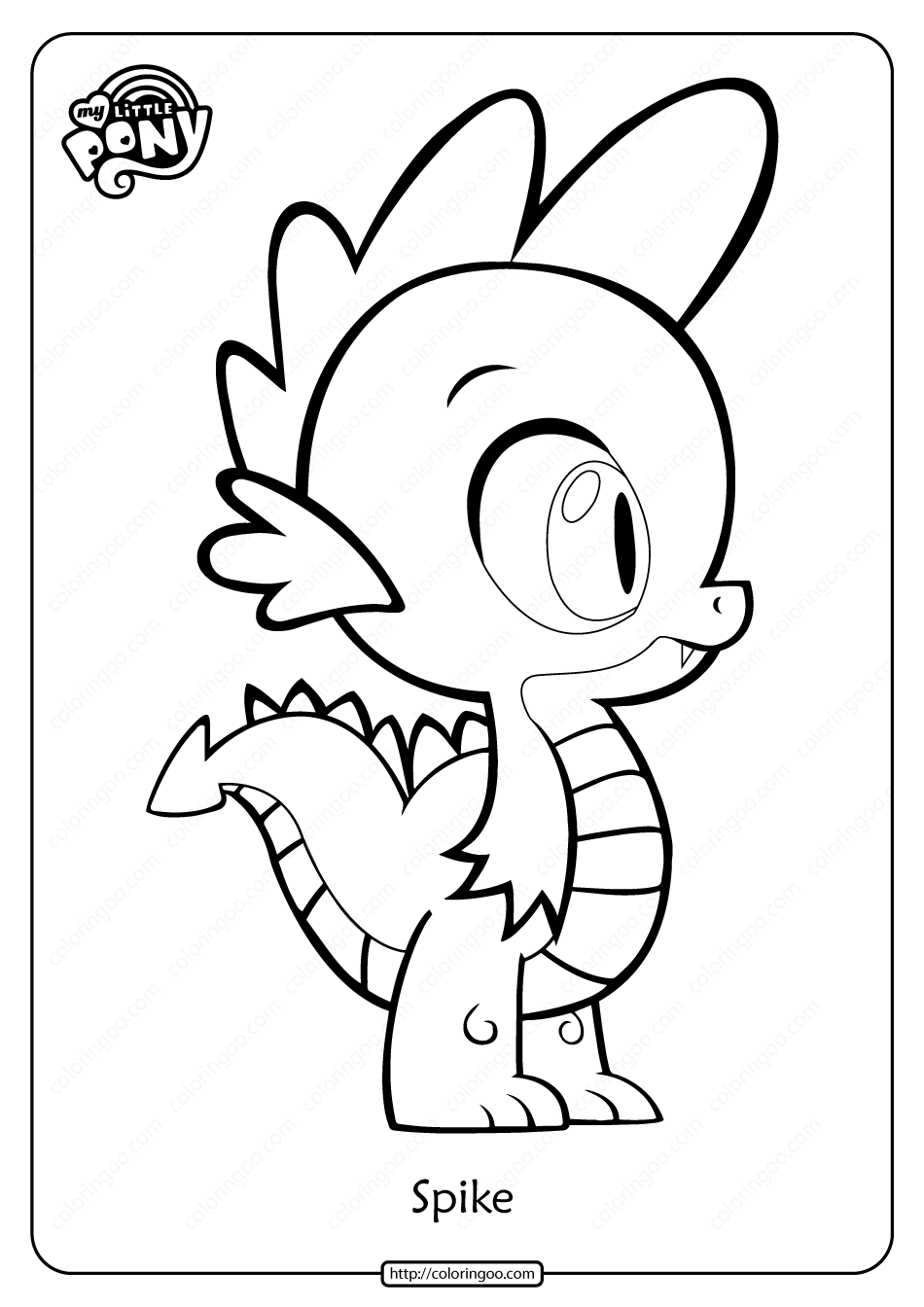Free printable my little pony spike coloring page my little pony applejack my little pony twilight coloring pages
