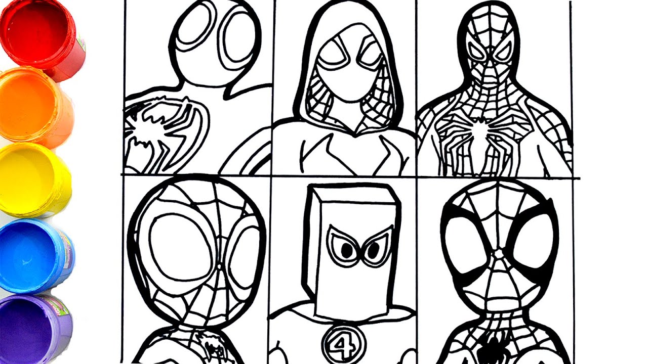 Ðð coloring arvels spidey and his aazing friends vs spider