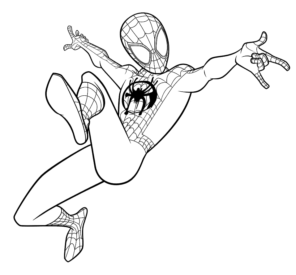 Miles morales coloring pages