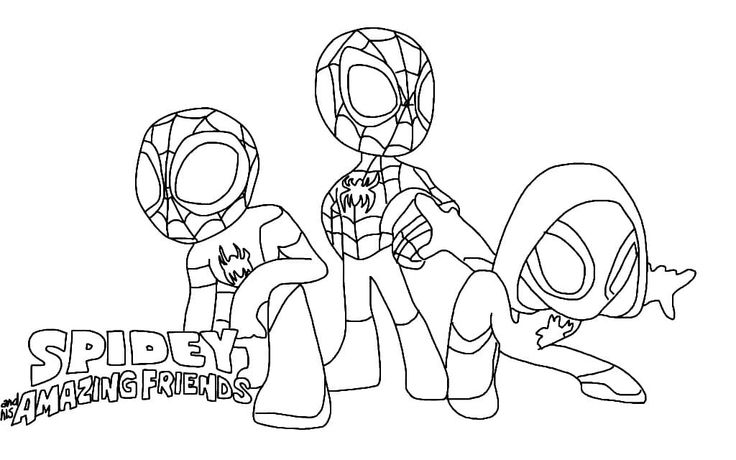 Free spidey and his amazing friends coloring page printable coloring page for kids