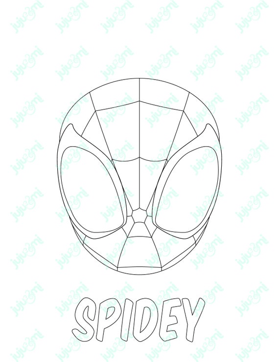 Promo codes and coloring sheets spidey coloring sheets spidey ghosty spin get promo codes inside instant digital download