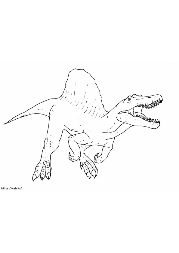 Spinosaurus coloring page