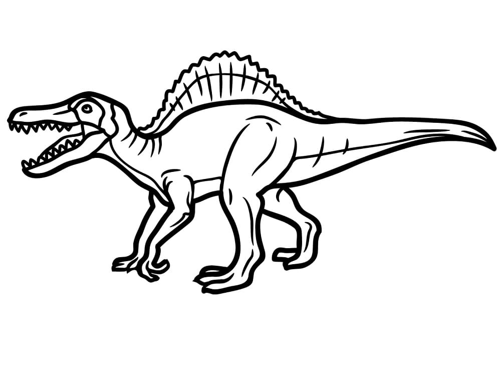 Spinosaurus image coloring page