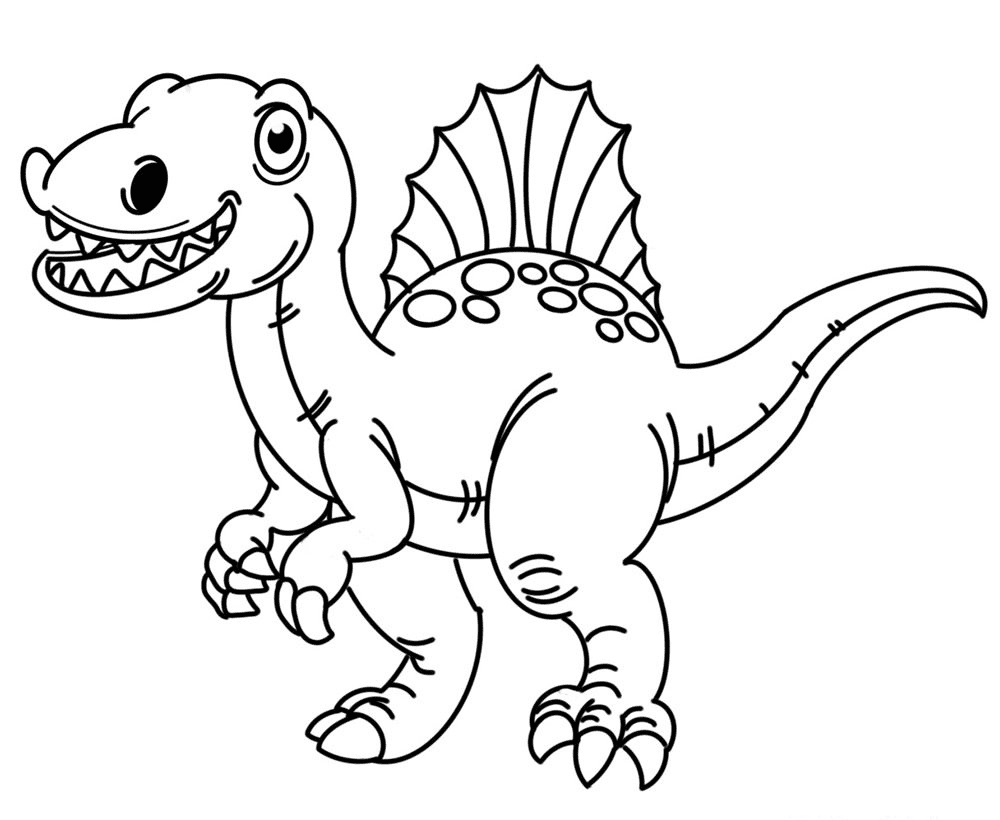 Spinosaurus coloring pages printable for free download