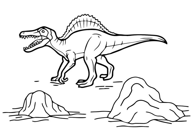 Spinosaurus aegyptiacus coloring pages
