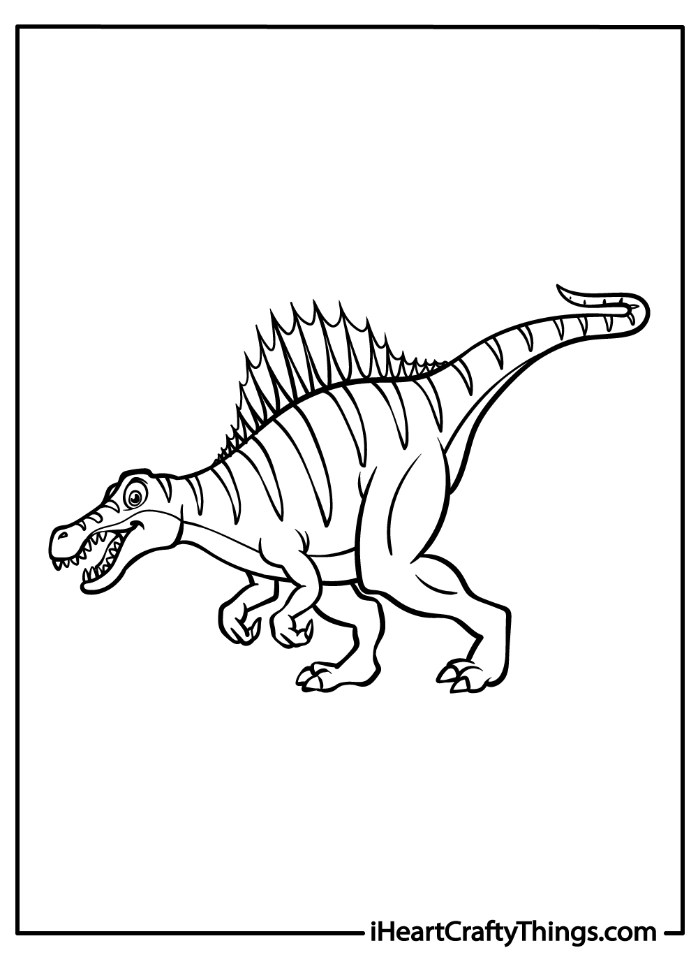 Spinosaurus coloring pages free printables
