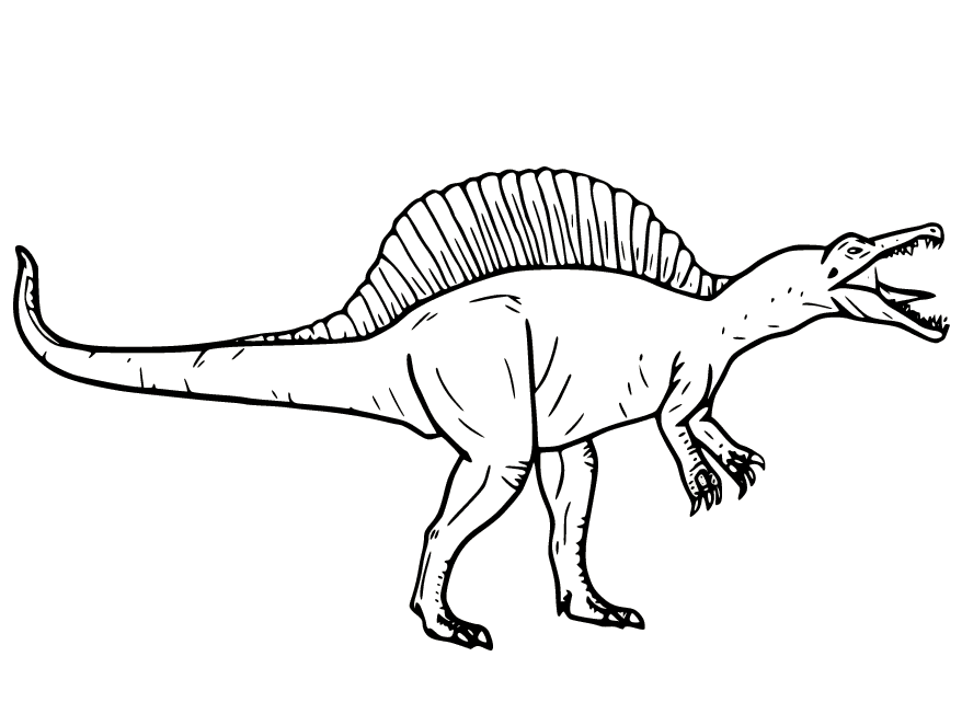 Spinosaurus coloring pages