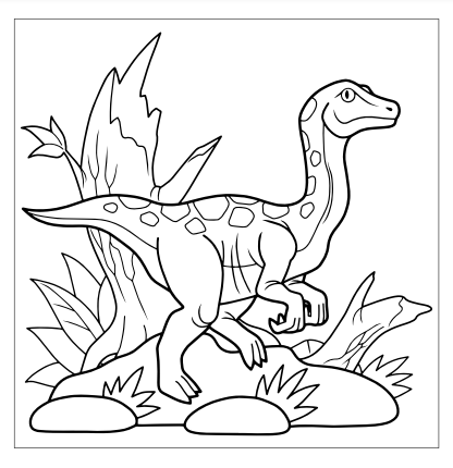Dinosaur coloring for kids made by teachers