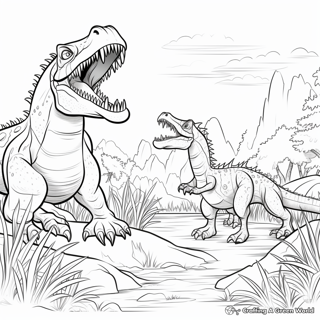 Spinosaurus vs t