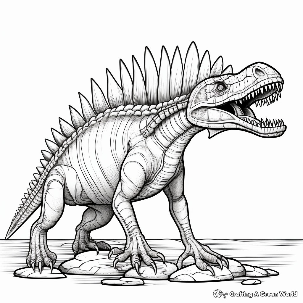 Spinosaurus coloring pages