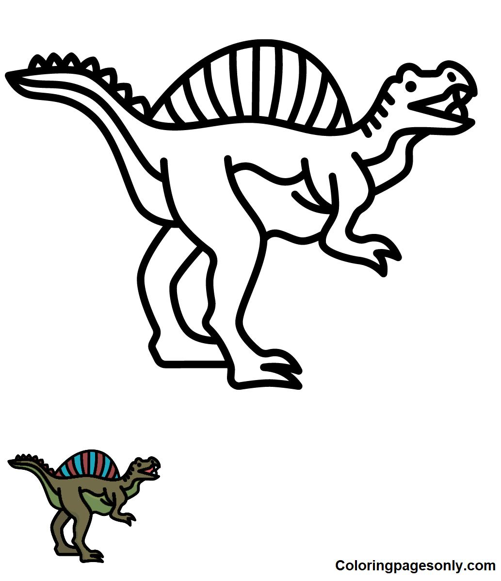 Spinosaurus coloring pages printable for free download