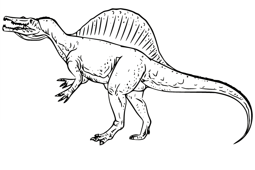 Spinosaurus coloring pages