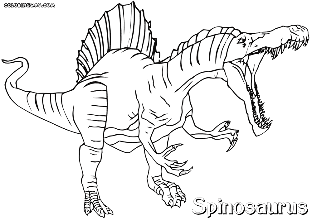 Spinosaurus coloring pages coloring pages to download and print