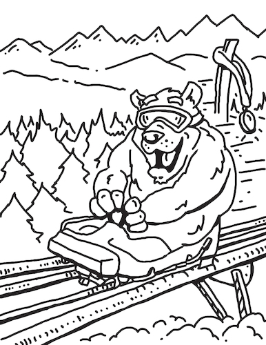Adaptive spirit coloring book by karlwimer sports cartoon