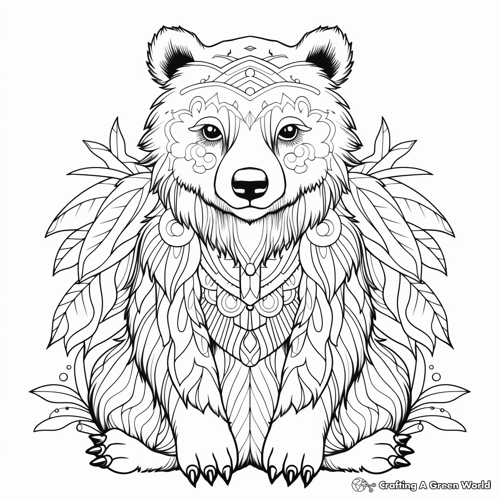 Spirit animal coloring pages