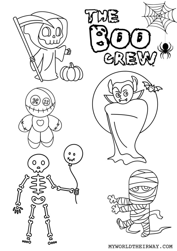 Halloween coloring pages free printables