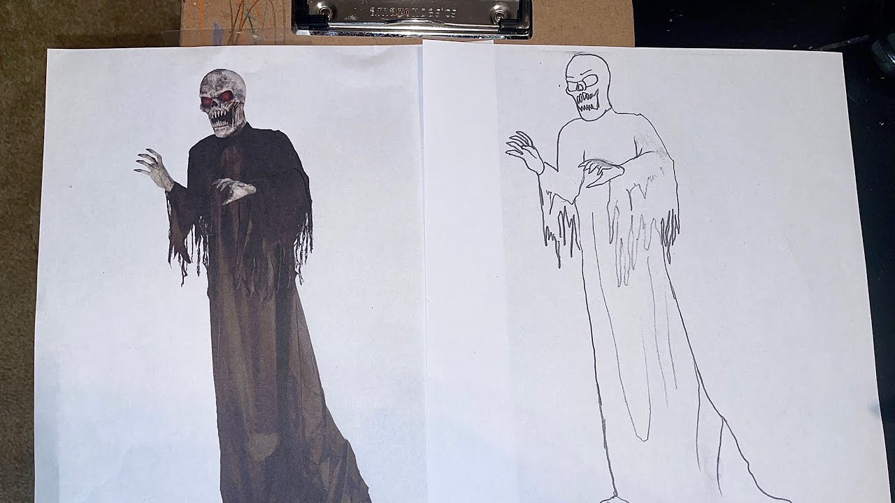 I made max a mr dark coloring page spirit halloween animatronic prop